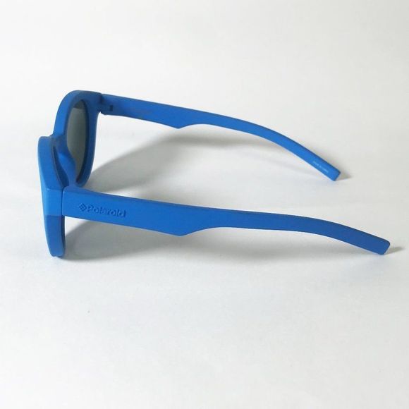 Polaroid Blue Rubberized Round Child Sunglasses - Picture 5 of 7